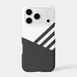Étui de téléphone noir et blanc minimaliste