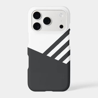 Étui de téléphone noir et blanc minimaliste
