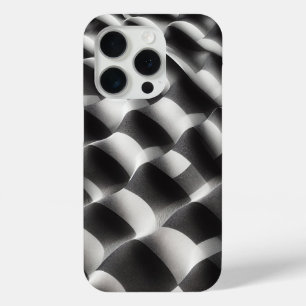 Étui de téléphone Op-Art noir et blanc moderne - A