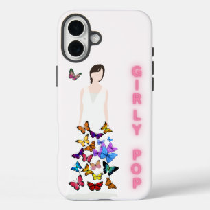 Étui de téléphone papillon pop girly