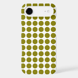Étui de téléphone personnalisé à pois vert olive –