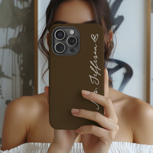 Étui de téléphone personnalisé "Juste Mariés" pour