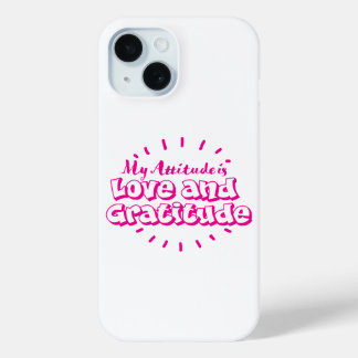 Étui de téléphone portable amour et gratitude