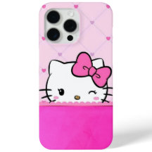 Étui de téléphone portable rose mignon de chaton