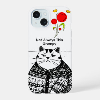 Étui de téléphone pour chat pas toujours grincheux
