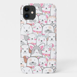 Étui de téléphone pour chiens mignons