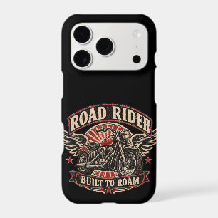 Étui de téléphone pour motard vintage Road Rider