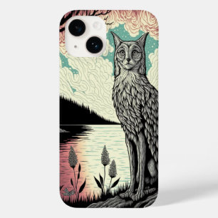 Étui de téléphone psychédélique Mystic Cat Sorci