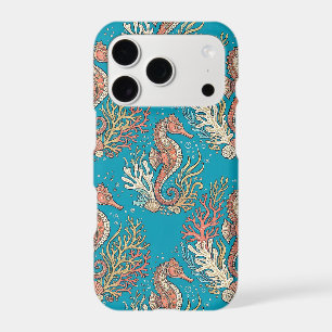 Étui de téléphone récif de corail hippocampe