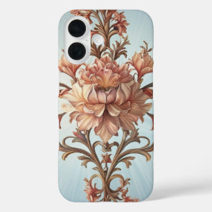 Étui de téléphone rose baroque