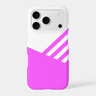 Étui de téléphone rose pâle et blanc minimaliste