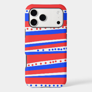 Étui de téléphone Rouge Blanc Bleu Festif