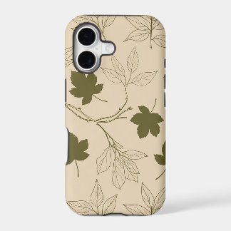 Étui de téléphone sans couture à feuilles botaniqu