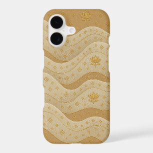 Étui de téléphone Saree doré