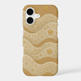 Étui de téléphone Saree doré