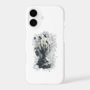 Étui de téléphone Skull Hand Ravens gothique art s