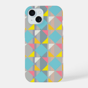 Étui de téléphone triangle géométrique pastel