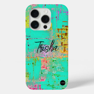 Étui de téléphone turquoise mixte en détresse HAMb