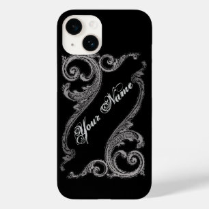 Étui élégant à motif tourbillon gothique pour iPho