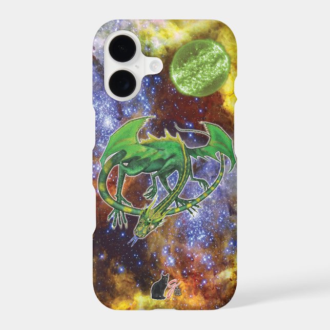 Étui Emerald Cosmic Dragon Case-Mate pour iPhone (Verso)