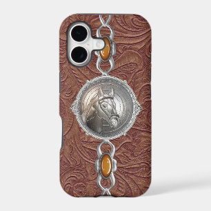 Étui en cuir façonné Country Western pour iPhone /
