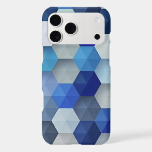 Étui géométrique Hexagone Bleu pour iPhone 17 Pro