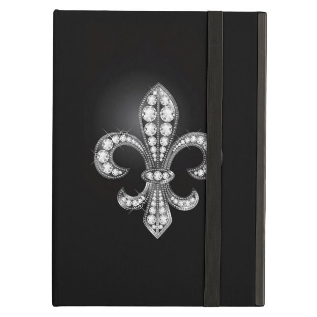 Étui iPad Air caisse d'air d'iPad de Fleur-De-lis Powis (Devant fermé)