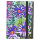 Conception lumineuse de marguerite bleue