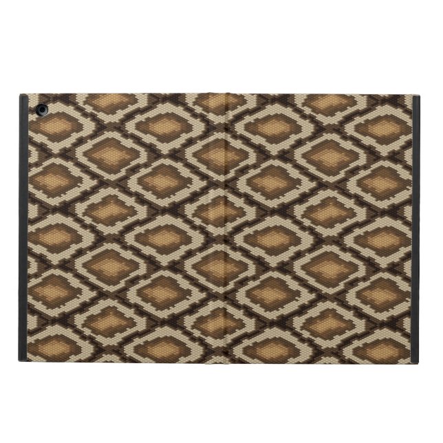Étui iPad Air Motif 2 de peau de serpent de python (Extérieur)