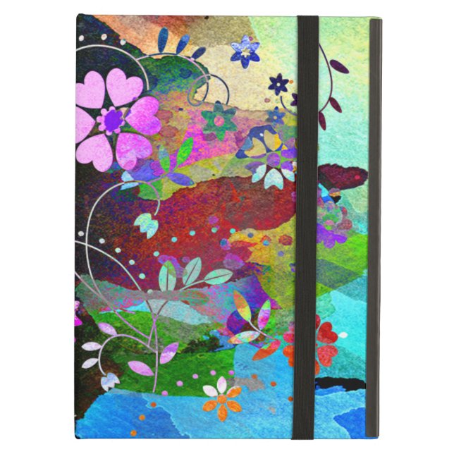 Étui iPad Air 'NightBloom (Devant fermé)