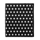 Motif de point noir et blanc de polka. Tacheté