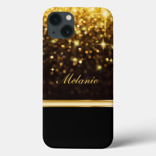 Étui iPad Glitzy Monogramme Bling
