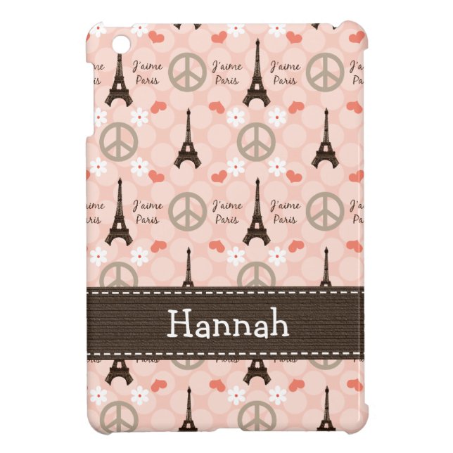 Étui iPad Mini Amour Paris de paix (Dos)
