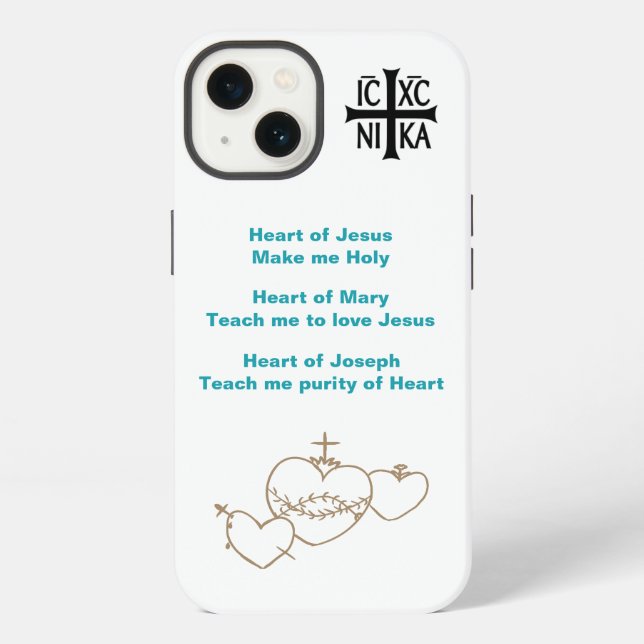 Etui iPhone 13 Coque iphone du Rosaire des Coeurs (Verso)