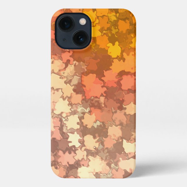 Etui iPhone 13 Grand coque iphone de feuilles d'automne (Verso)