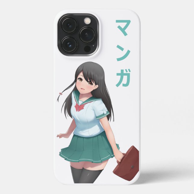 Etui iPhone 13 Pro Max Anime Girl Manga マ ン ガ coque iphone (Verso)