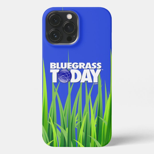 Etui iPhone 13 Pro Max Bluegrass Today Logo coque iphone en herbe (Verso)