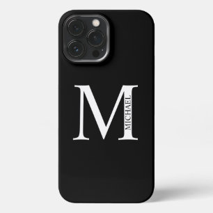 Etui iPhone 13 Pro Max Monogramme personnalisé et coque iphone de nom