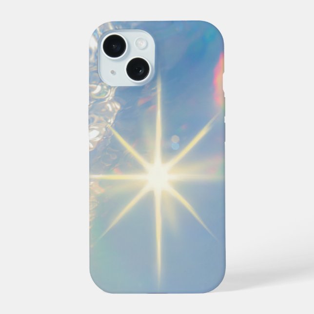 Étui iPhone 14 Pro Max Chrome Bleu Futuriste (Verso)
