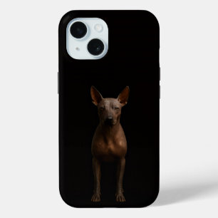 Étui iPhone 15 Black 4 Luxe, Chien Pila Argentin