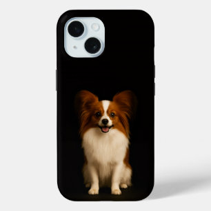 Étui iPhone 15 Black 4 Luxe Papillon Raffiné