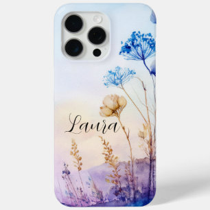 Étui iPhone 15 Pro Max aquarelle florale, cool