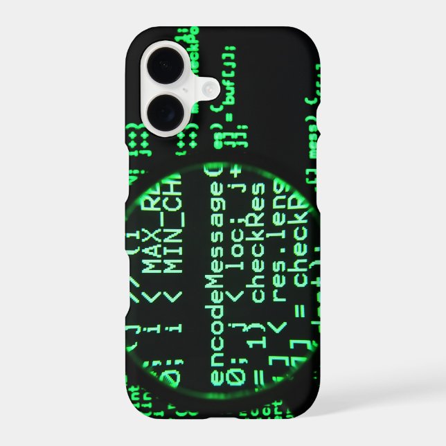 Étui iPhone 17 Code Vert avec Ae numérique / Hacke (Verso)