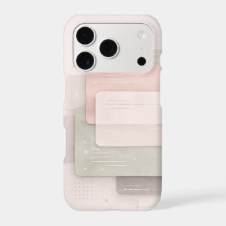 Étui Iphone 17 en couches de pastel doux art IA 