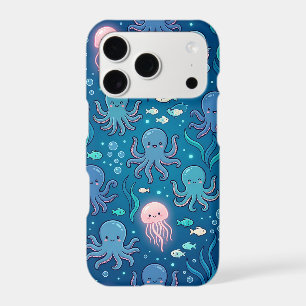 Étui iPhone 17 Pieuvre Méduse Luminescente