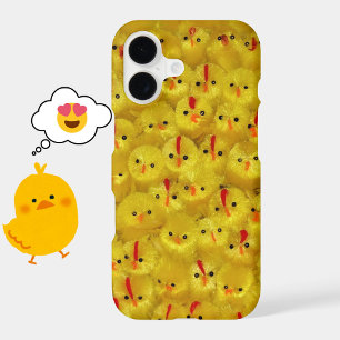 Étui iPhone 17 Poussin de Pâques Jaune Moderne Élé