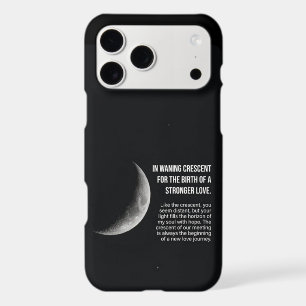 Étui iPhone 17 Pro Max Citation Esthétique Lune Cr