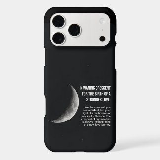 Étui iPhone 17 Pro Max Citation Esthétique Lune Cr