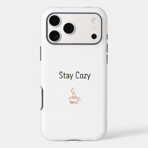 Étui iPhone 17 Stay Cozy Esthétique minimale et