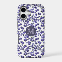 Étui iPhone à monogramme Pansy
